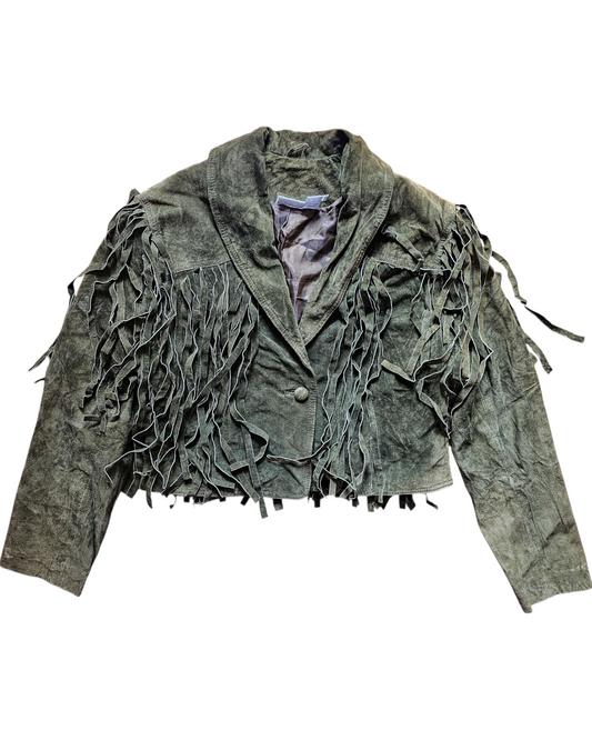 Green Fringe Jacket